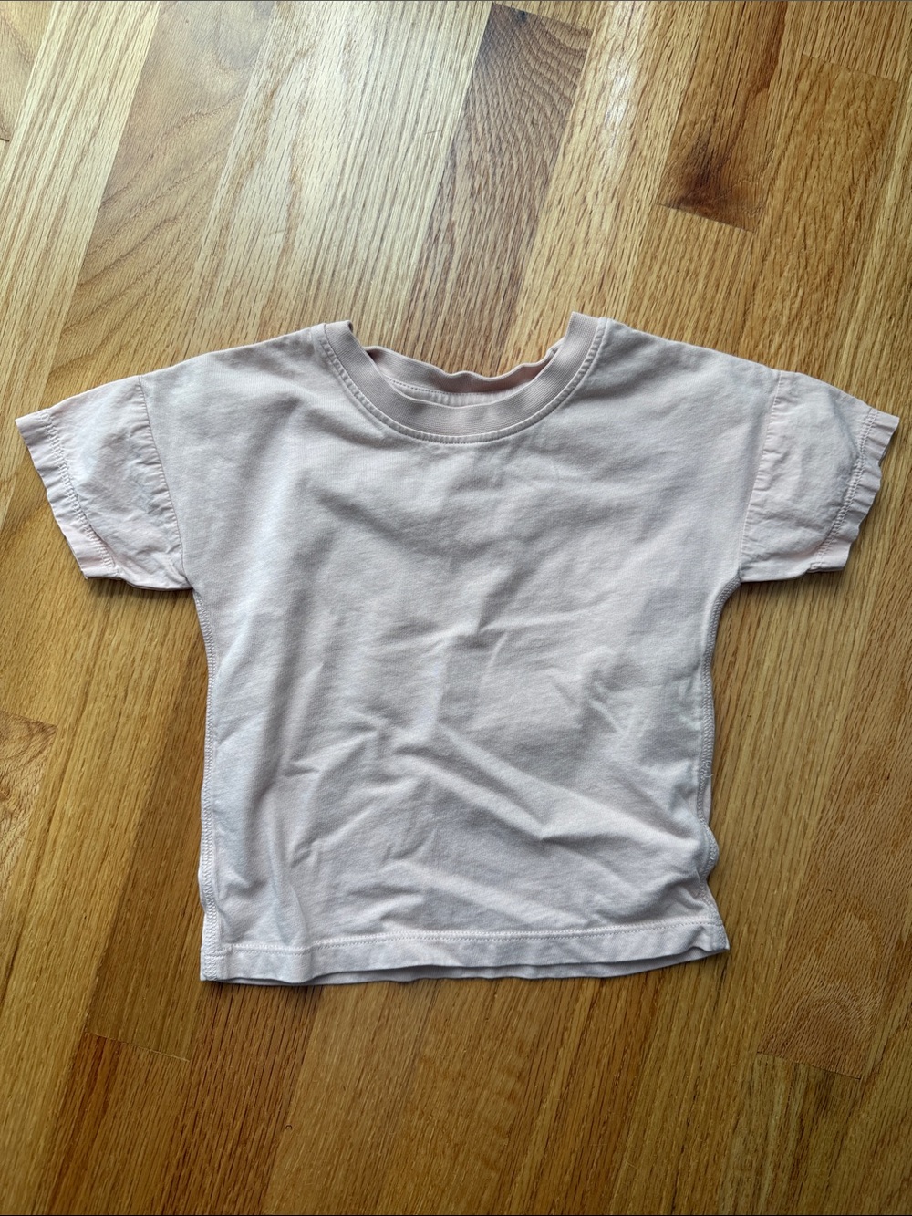 Garment Dye Short Sleeve Tee in Pale Blush